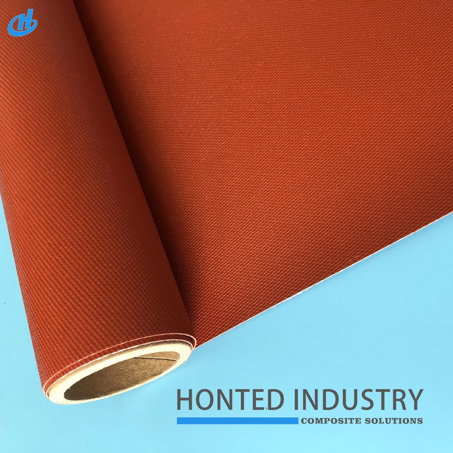 High Temperature Resistance Fabric Silica Fiberglass 0.75 mm 24oz Both Sides Silicone Coating Silica Fabric