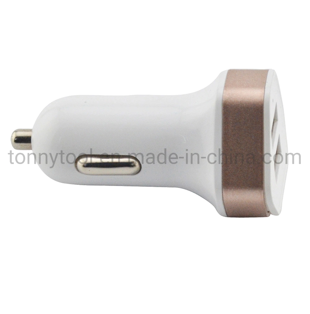 Car Charging Accessories Dual USB Car Charger Adapter 2 USB Port 3.1A Smart Car Charger