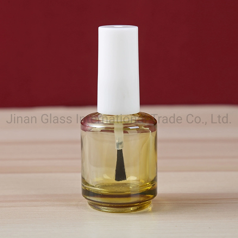 2021 Brown Glass Nail Polish Bottle Empty with a Lid Brush Empty Cosmetic