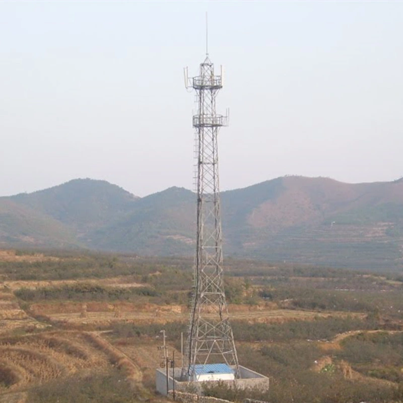 Acero galvanizado en caliente de la torre de celosía para la comunicación