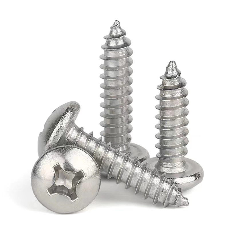 DIN7981 Stainless Steel Cross Recessed Pan Head Self-Tapping Screw Wood Philips Head Self Tapping Screw