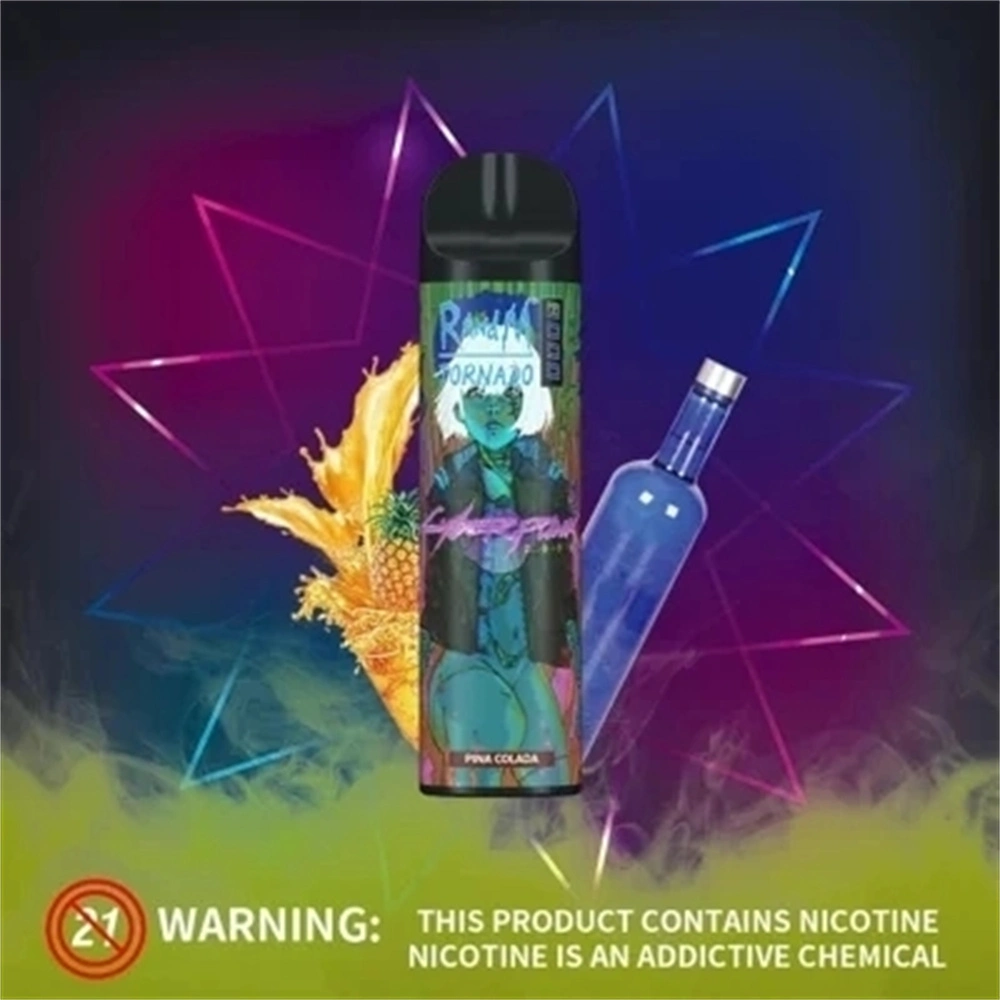 Auténtico Nuevo 0% 2% 3% 5% NIC Randm Tornado 8000 Recarga de material desechable VAPE 16ml Pod desechable con bobina de malla Mayorista Elux Bang VAPE