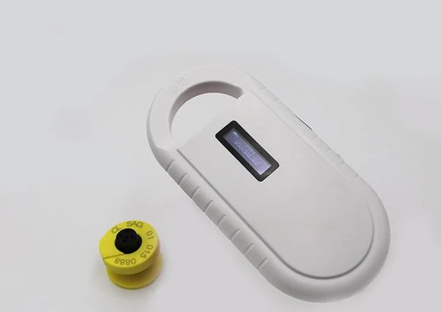 Inventar RFID Microchip Handheld Ear Tag Scanner Spritze Portable Reader Für Tierverfolgung