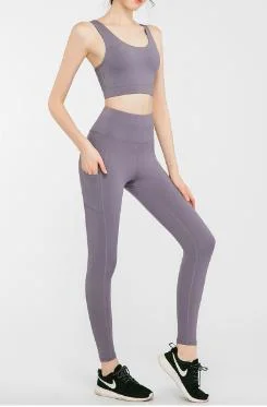 Vêtements de sport de haute qualité ensemble d'accessoires de sport sans coutures vêtements de fitness entraînement gym yoga Bar