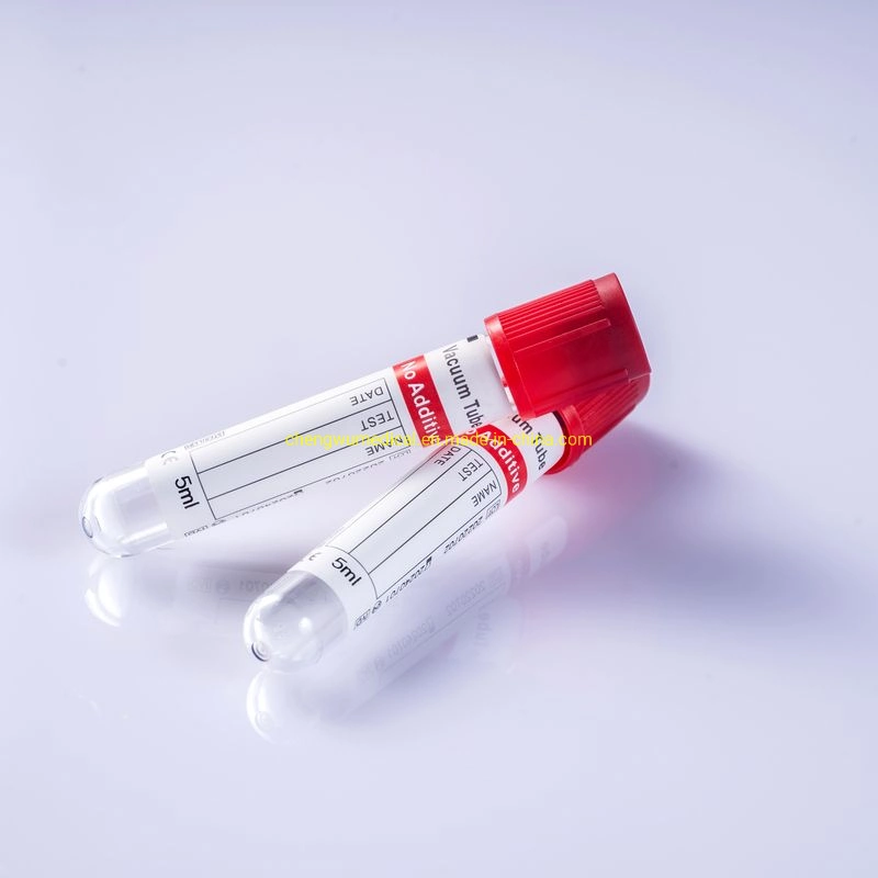 Serum Blood Collection Vacuum Red Plain Tube