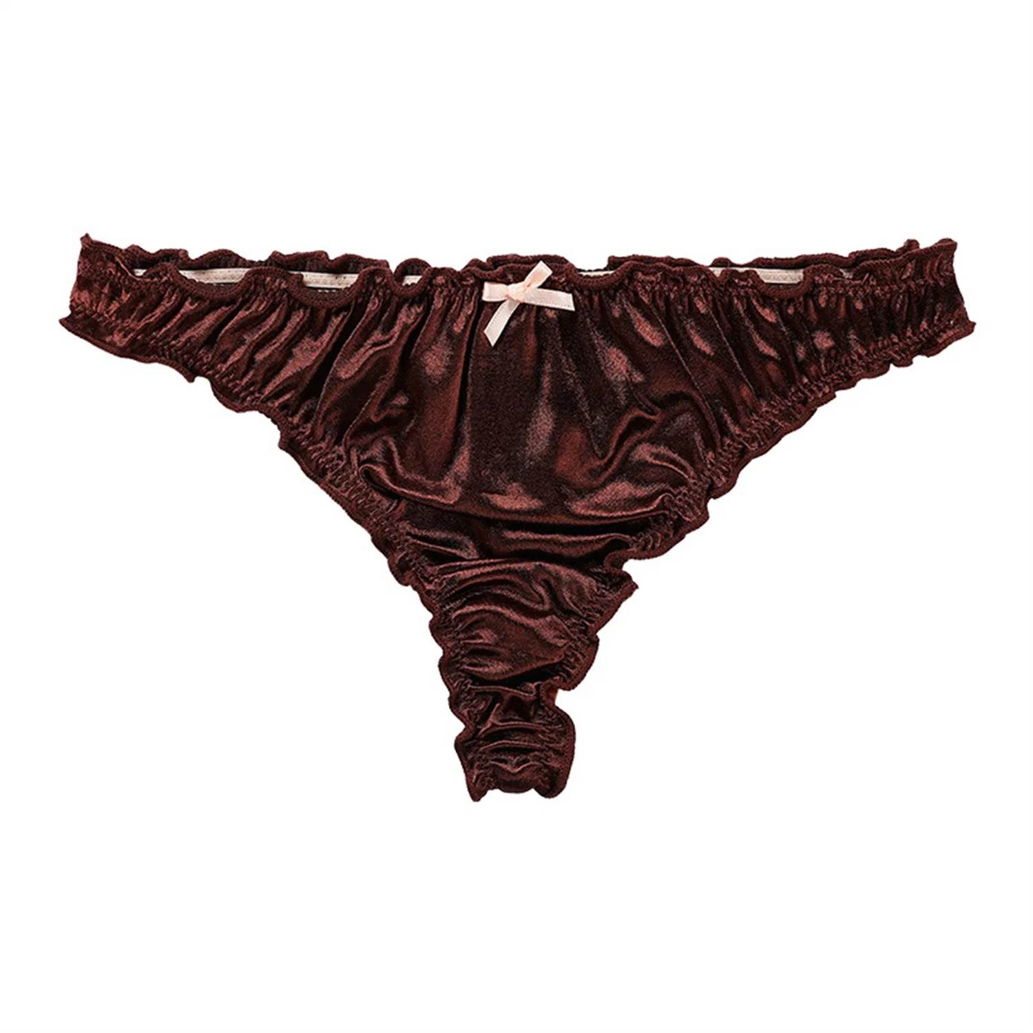 Manufacturer Luxury Bowknot Lady Thongs Underwear