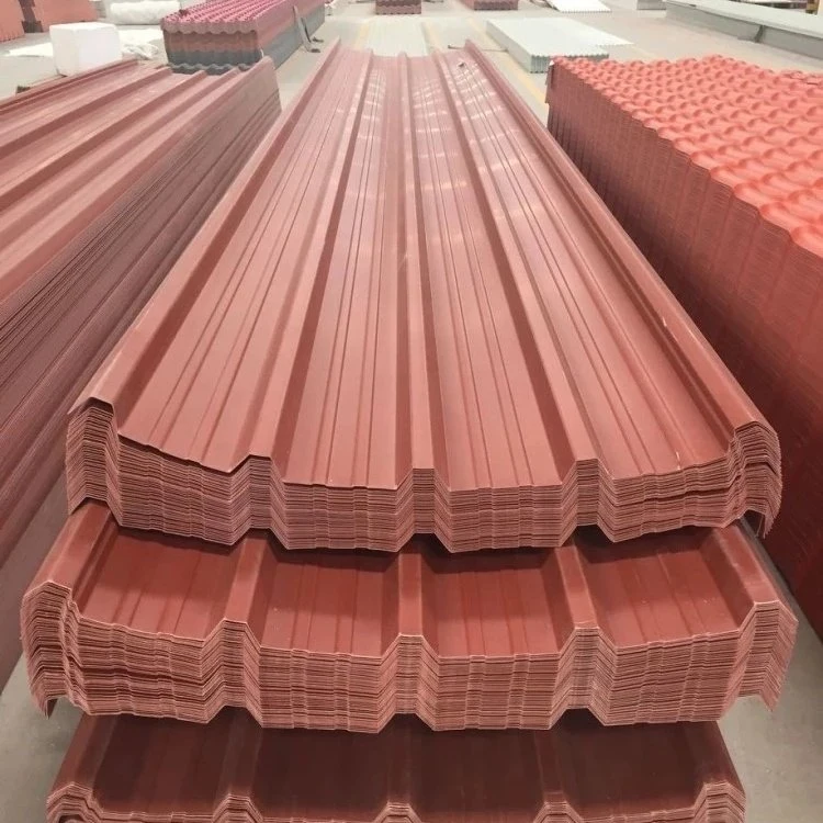 Heat Insulation Materials V Shape Color Corrugated Plastic Roofing Sheets Product for Sale