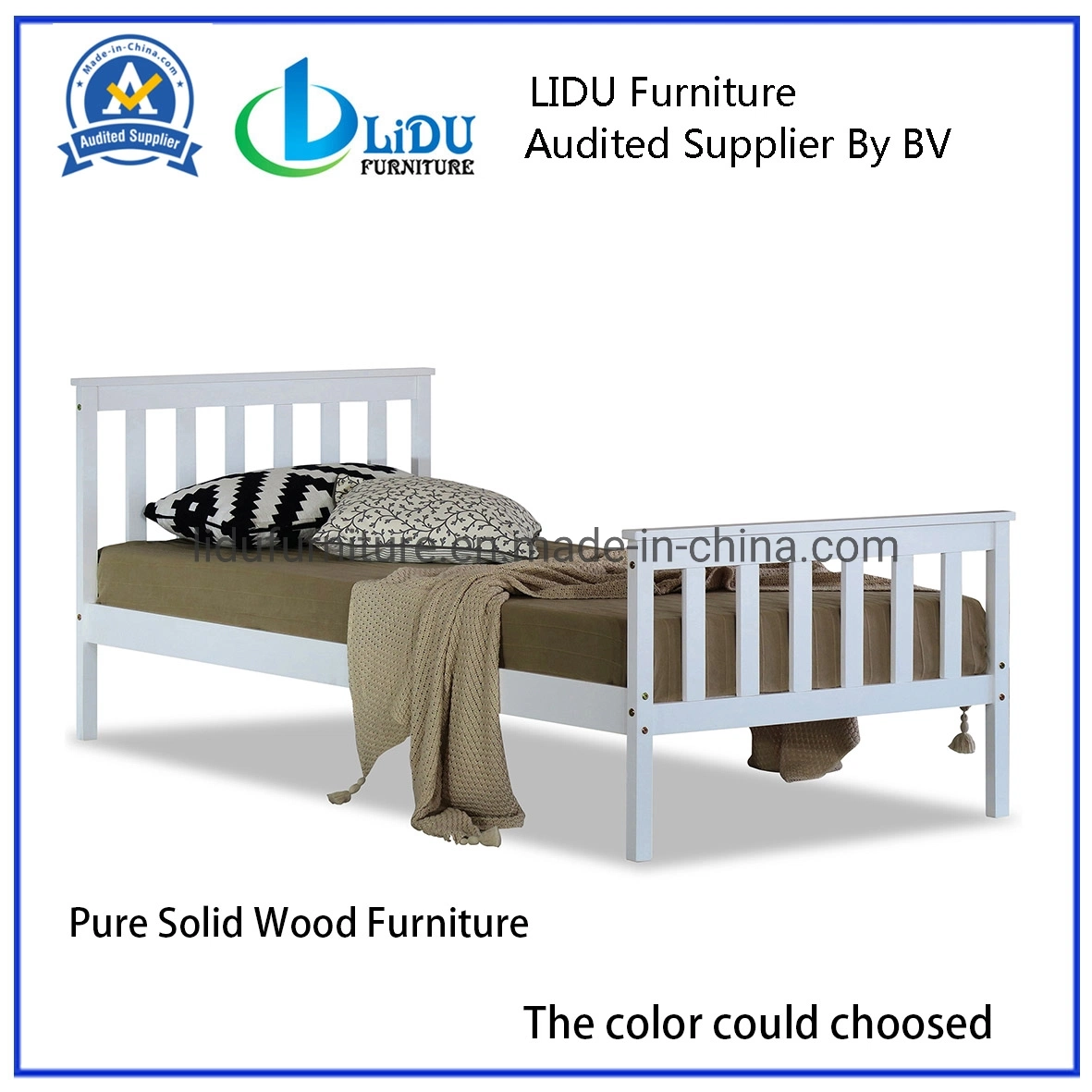 New Design China Manufacturer Wood Bed Unique Designer Bed