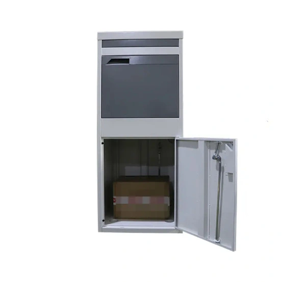 Storage Receiver Courier Outdoor Custom Apartment in Wall Private Galvanized Steel White Drop Delivery Parcel Box