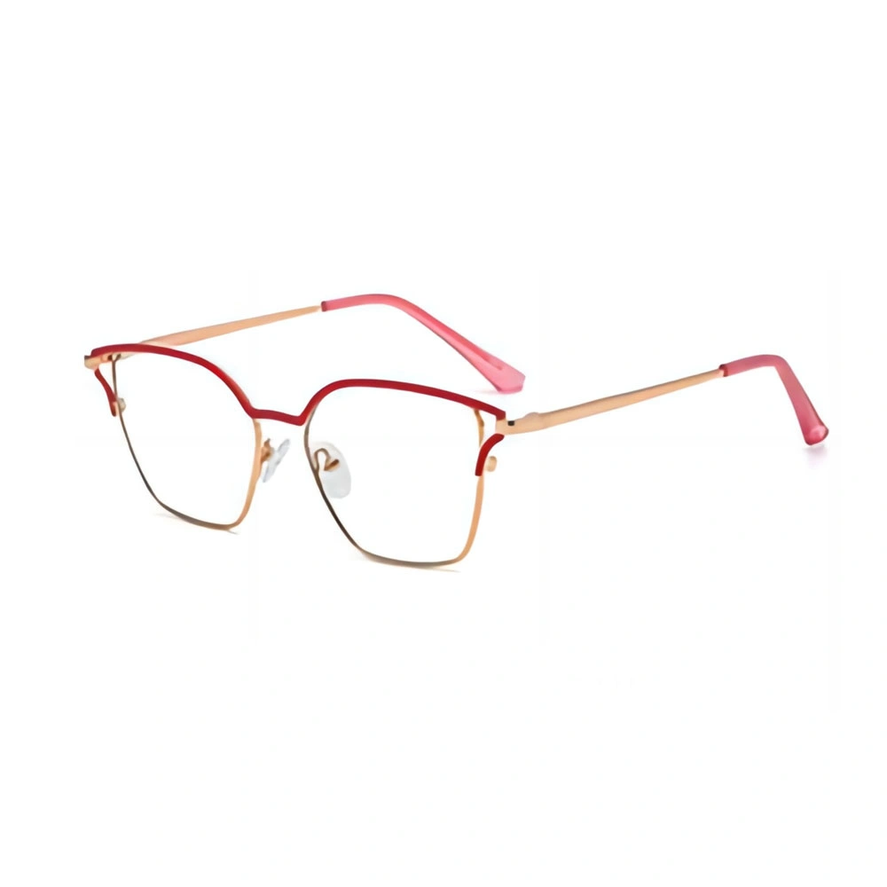 Gd 2023 Hot Selling Cat Eye Glasses Women New Design Cateye Fashion Metal Optical Frames