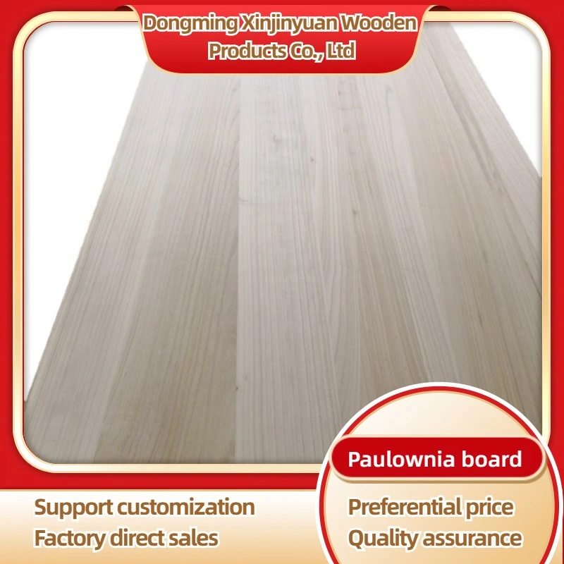 High Quality Good Price Paulownia Edge Glued Board Finger Joint Panel Solid Wood Planks for Coffin Casket Cabinet Furniture Snowboard Drawer Bed Sheet Slats