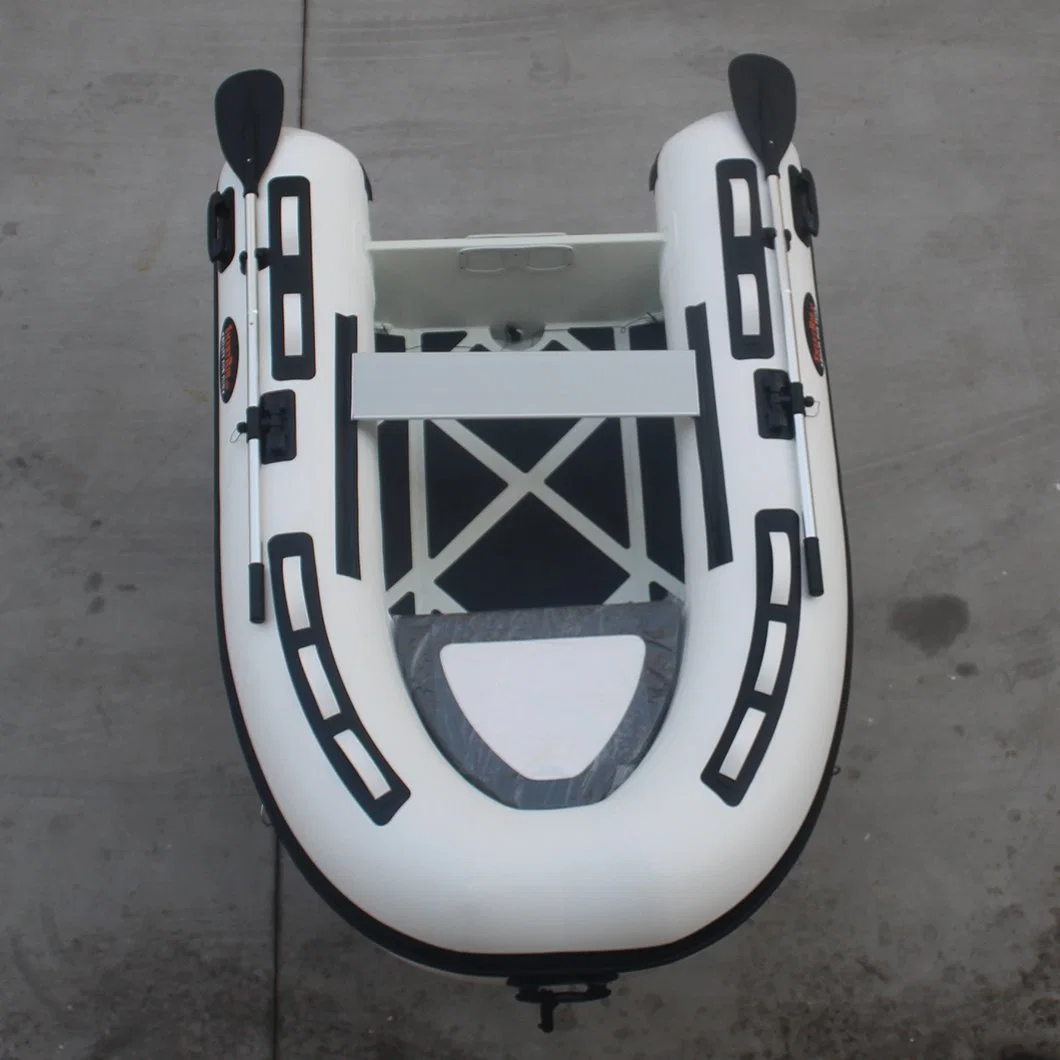 Aluminum Hull Rib Military Patrol Inflatable Boat Rib-240 with Outboard Motor