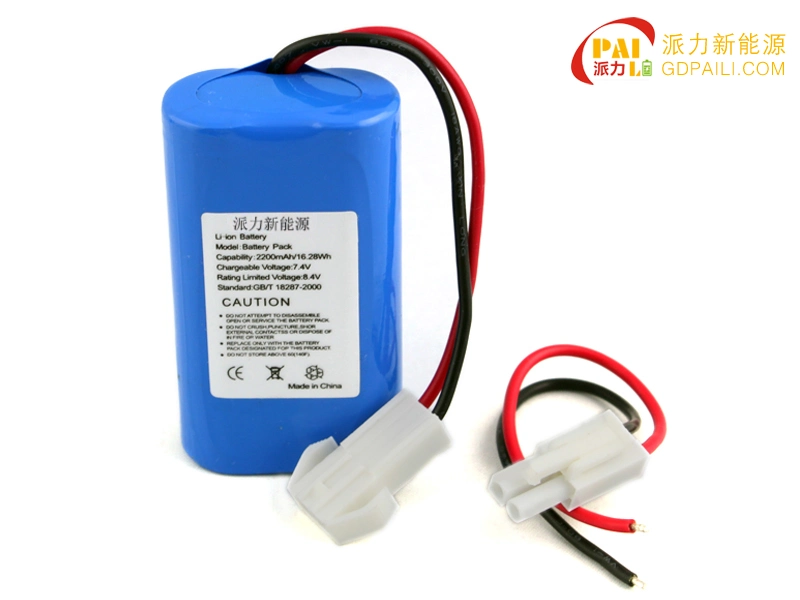 18650 2s2p 7.4V 2200mAh Pack de batterie pour appareils portables.