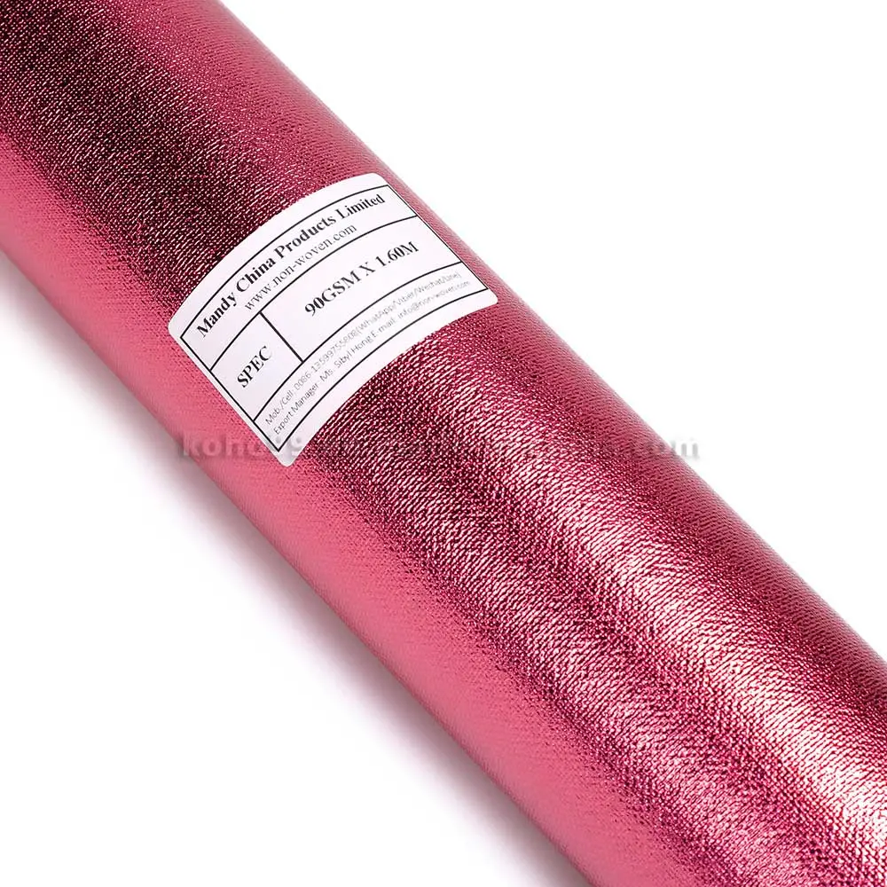 Pink Lamination Non Woven Fabric for Tablecloth