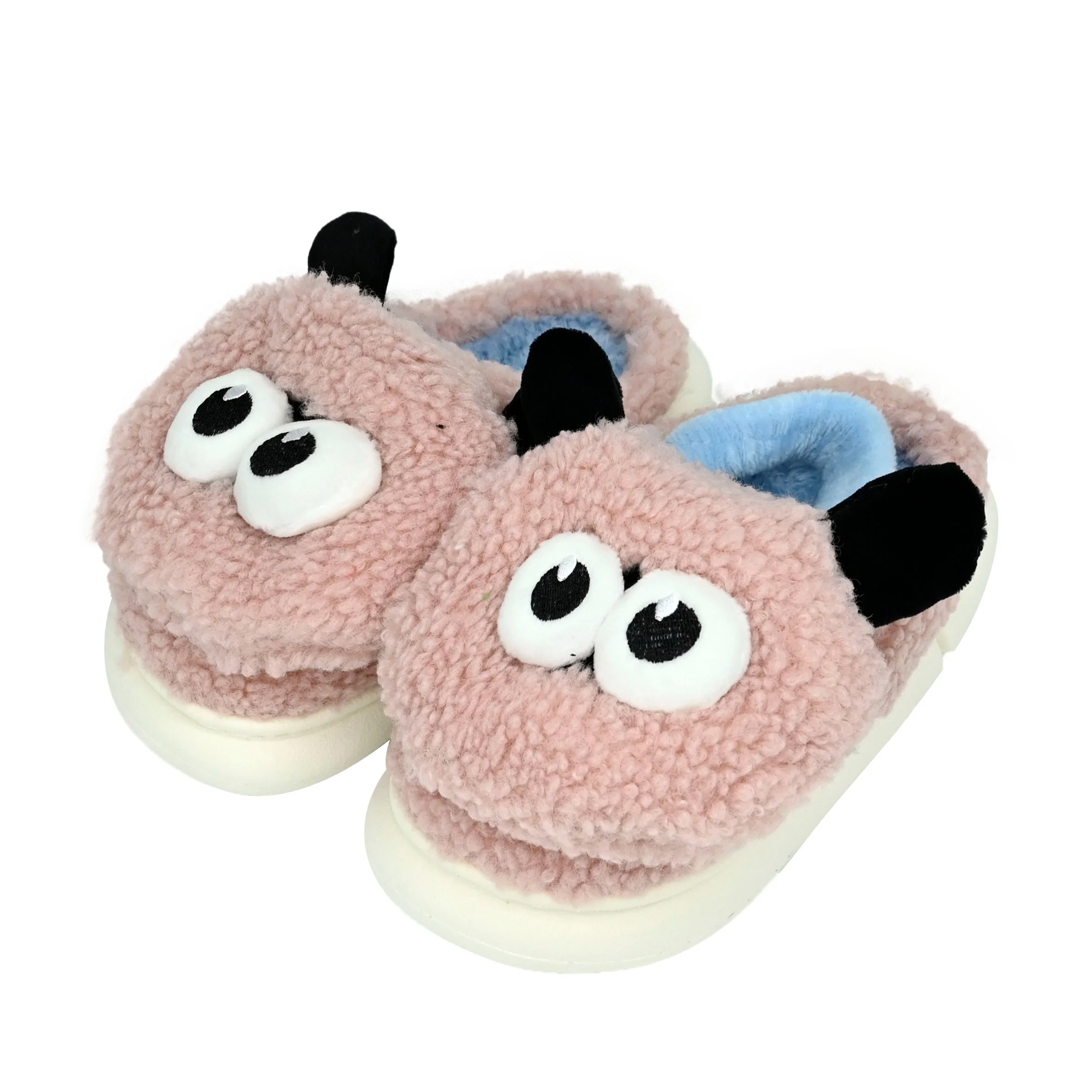 Winter New Home Indoor Warm Non-Slip Lovers Elastic Heel Band Children Slipper