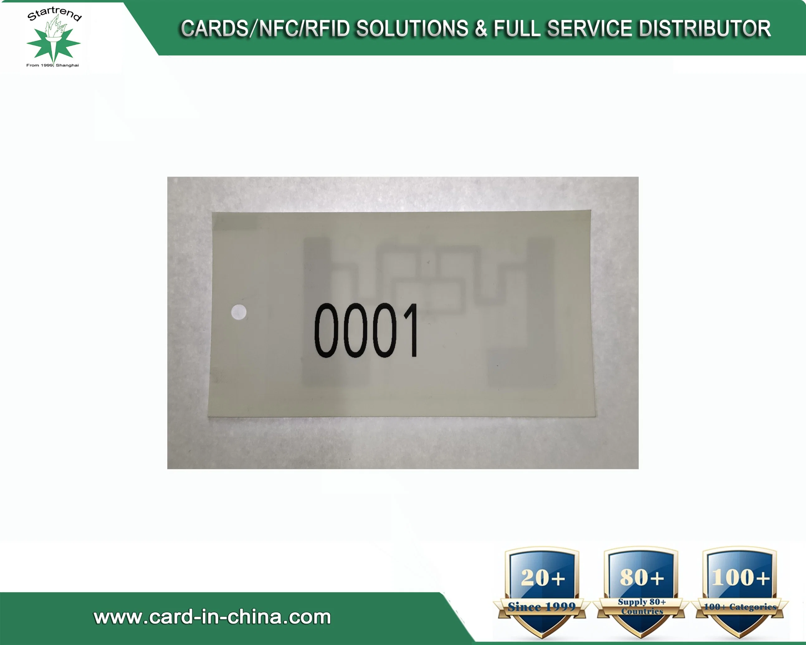 Tejido UHF/Non-Woven etiqueta prendas de vestir con chips RFID para el Control de Inventario
