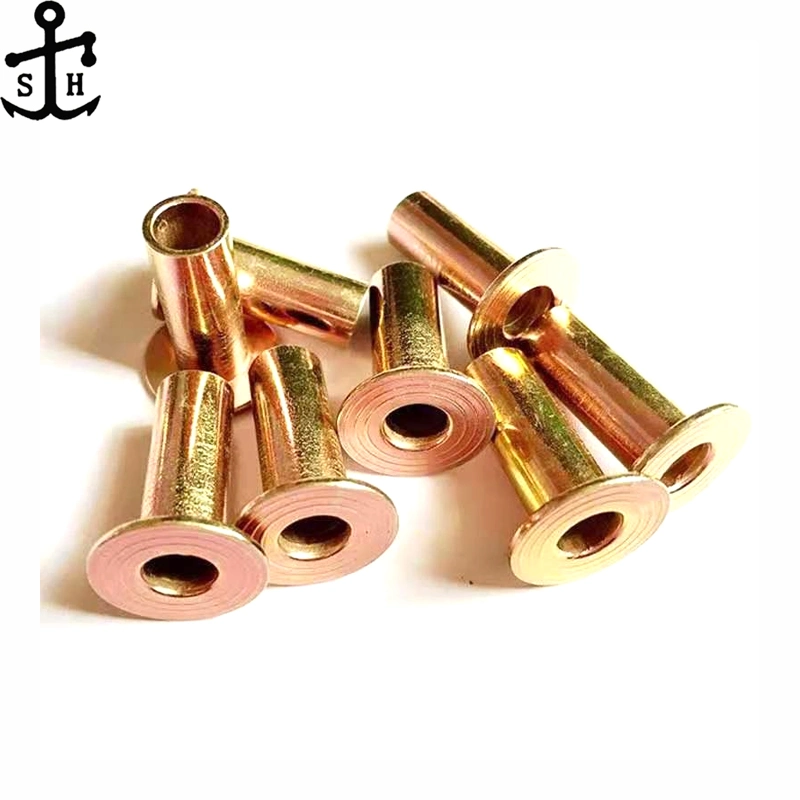 Customized Small DIN 9338 Brass/Red Copper Hollow Rivet for Decoration Made in China