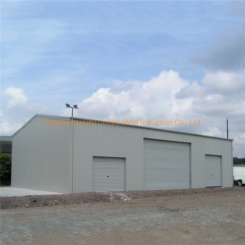 Pre-Engineered Car Shed Prefab Steel Structure Garage Truck Fire-Engine House