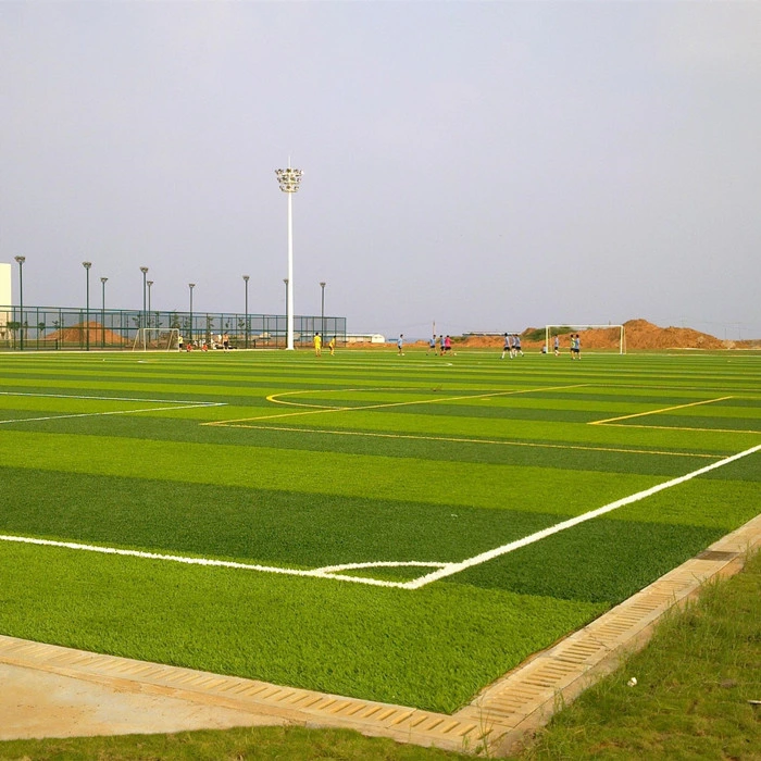 Campo de fútbol de 50 mm de paso de fútbol de Césped Artificial Césped Artificial Césped falsa imitación China Proveedor Fad-U80 protección UV resistente All-Weather usa