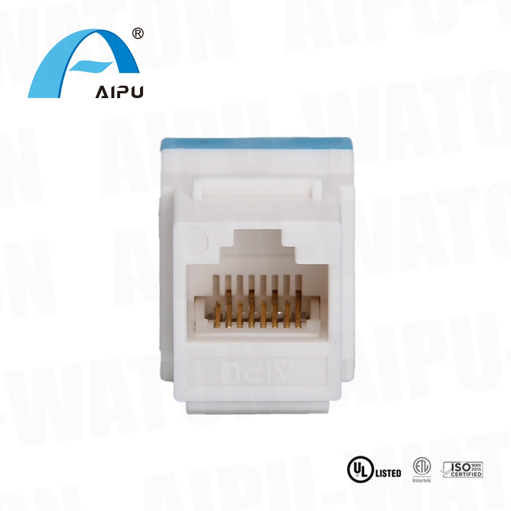 Network Connector Patch Panel Cat5e RJ45 Unshielded Keystone Jack 180 Degree Punch Down UTP Modular Jack