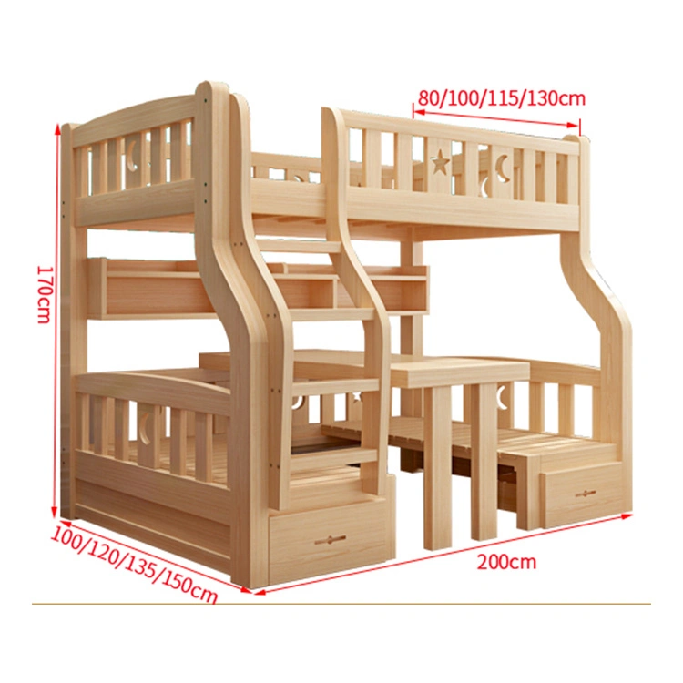 Enfants populaires Meubles de chambre à coucher des lits superposés en bois