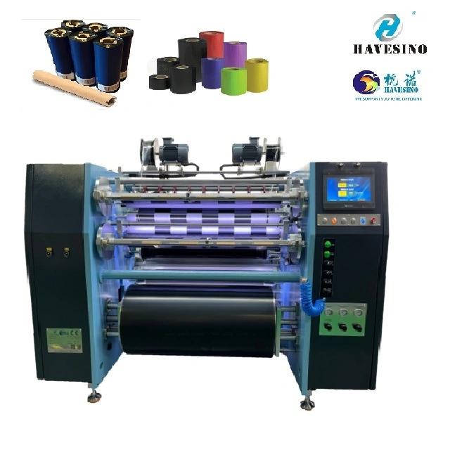 Top Sales Professional Cheap ID Barcode Printer Ribbon Rewinding Slitting Machine