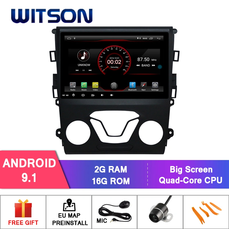 Witson 9'' DVD para el coche de la pantalla de navegación GPS de la radio para 2013-2016 Ford Mondeo