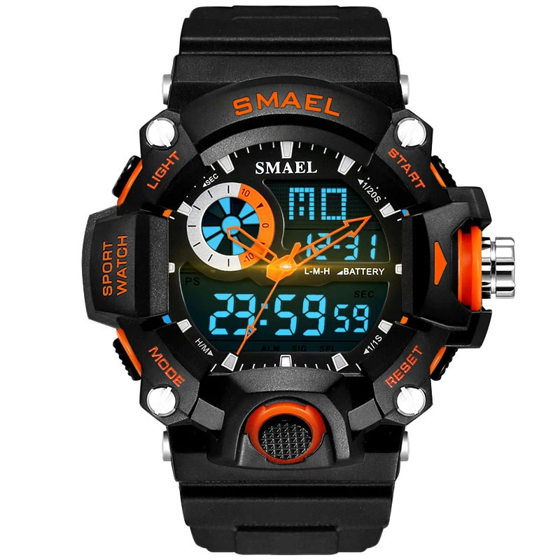 Drop Shipping High quality/High cost performance  Fashion LED Display Digital Watch Customize Silicone Men's Sports Wrist Watch