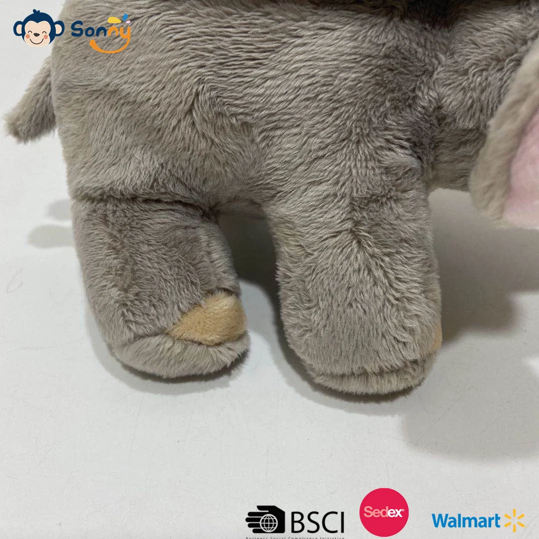 New Eco-Friendly Plush Recycled Material Animal Elephant Plush Toy Grs Audit