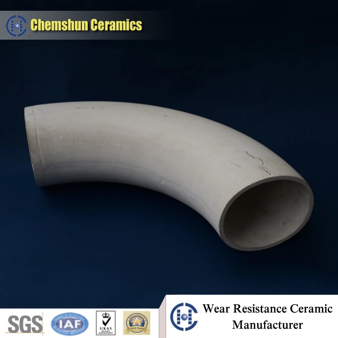 High Temperature 92% Alumina Ceramic Tube Pipe for Furnace Processing