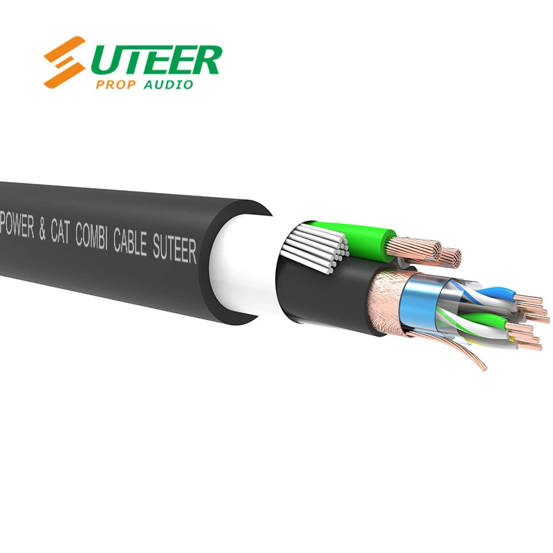 Cable híbrido Power &amp; Cat. Una combinación de 6 Patch Cable