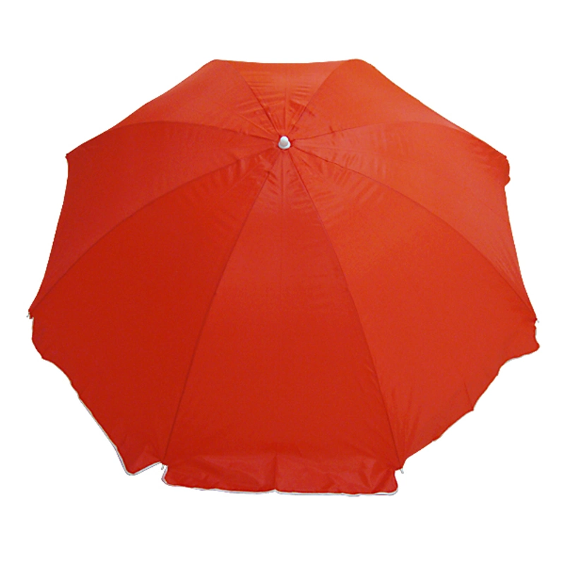 Orange Advertising Outdoor Aluminum Stand Sun Beach Parasol Tilt Beach Umbrella with Storage Bag