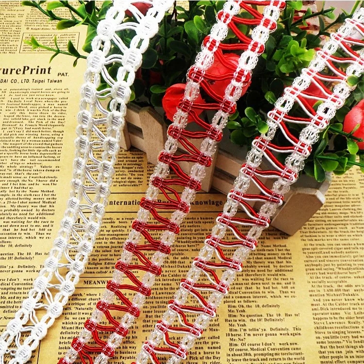 Nylon Lace Ribbon Knitted Cotton Trims DIY Patchwork Handmade Sewing Craft Wedding Scrapbook Ornaments