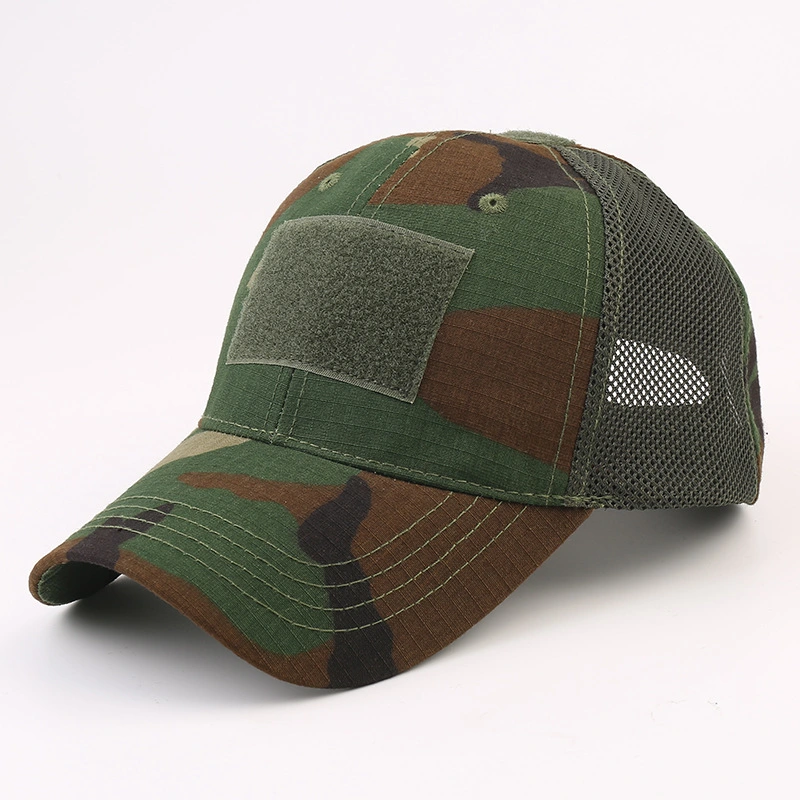 Oitdoor Sprts Activities Two Pieces of The Grid Fabric of Tactical Cap