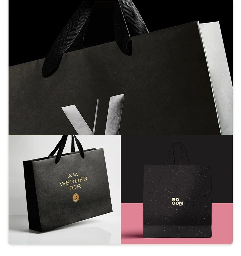 Custom Logo Paper Gift Bags with Handles OEM