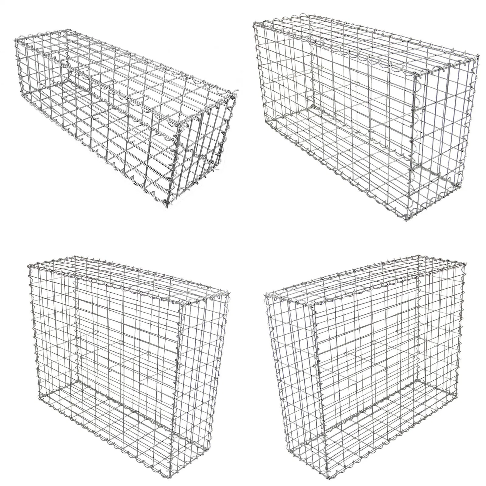 2X1X1m Factory Supply Galvanized Welded Gabion Walls Cabion Stone Cage