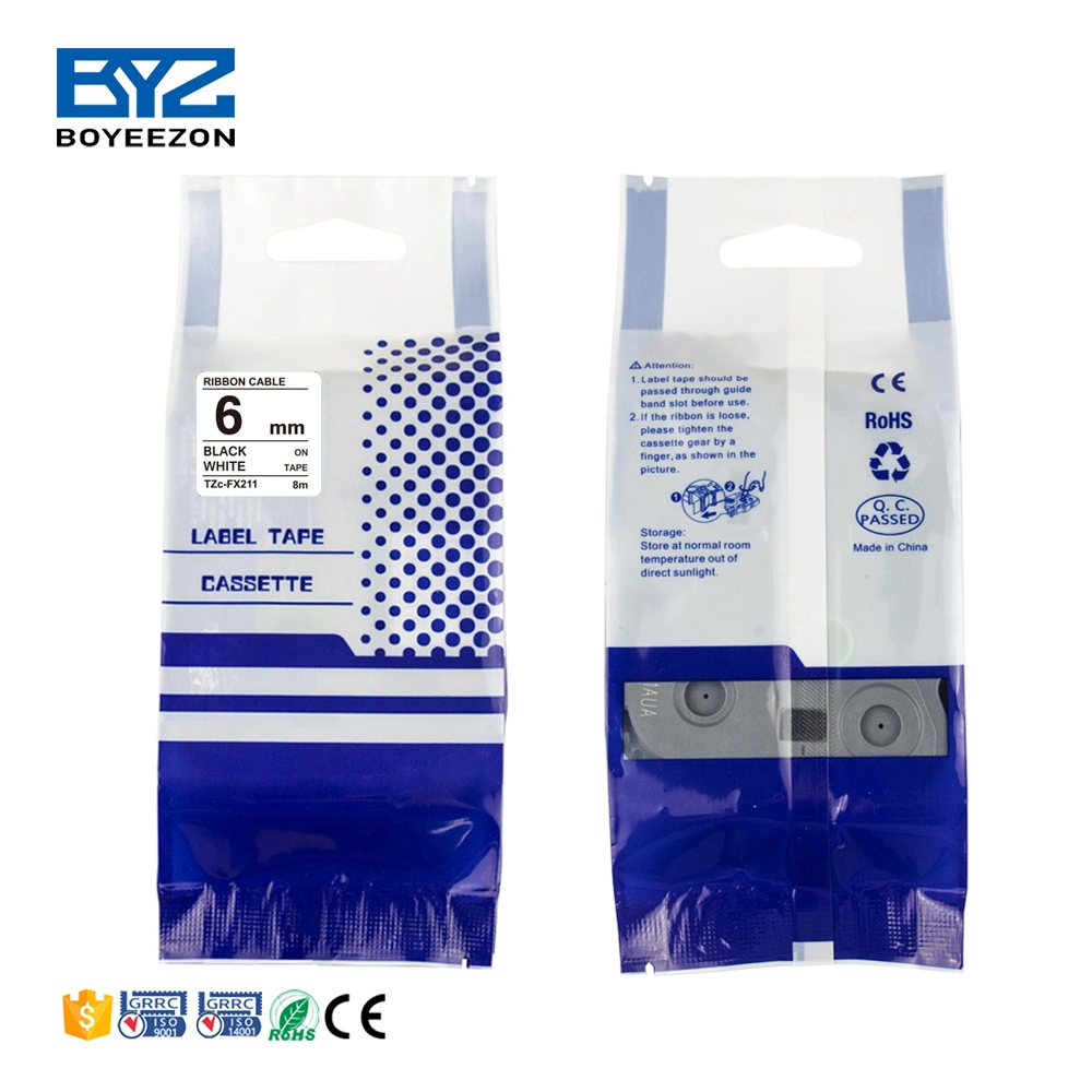 Ribbon Cable Label Tape Compatible Tze-Fx211 Labelmarker for Brother