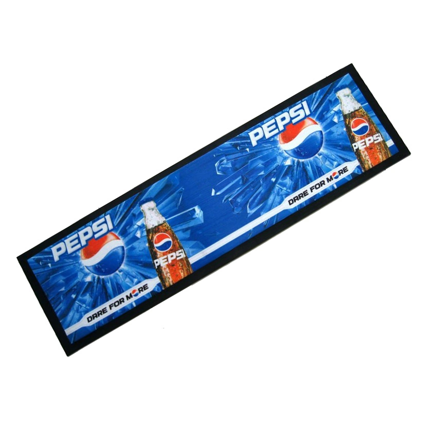 Rubber Bar Mat, Bar Spill Mat Custom Printing Sublimation Full Color Brand