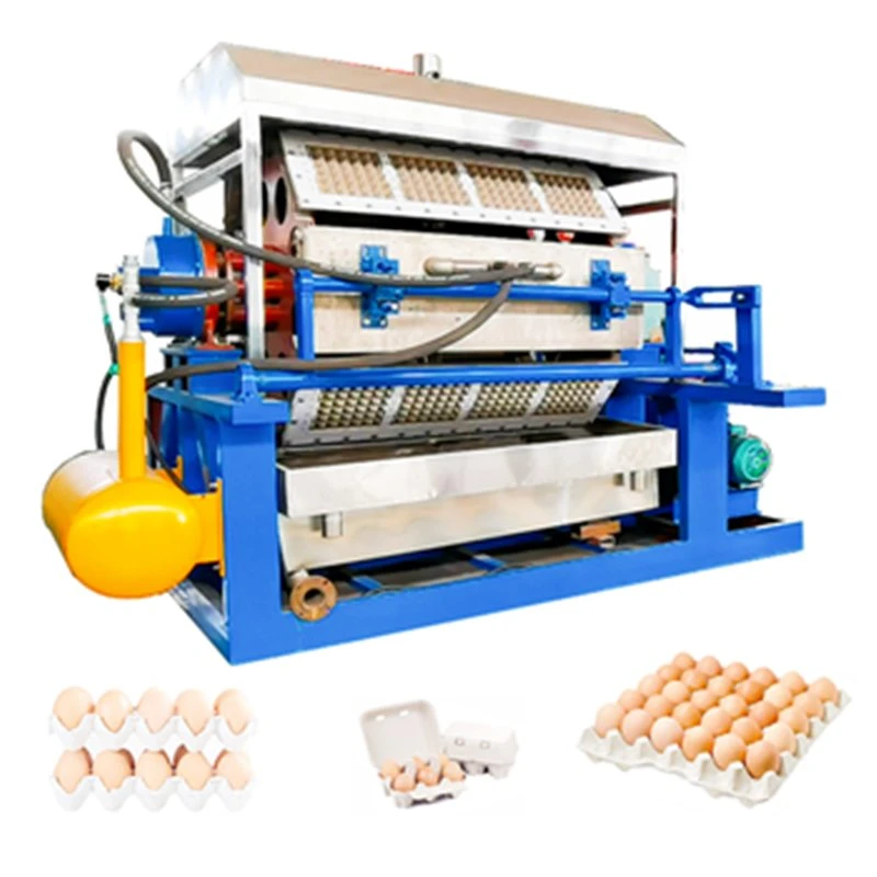 Water Recycling Small Scale Various Trays Egg Tray Making Machine