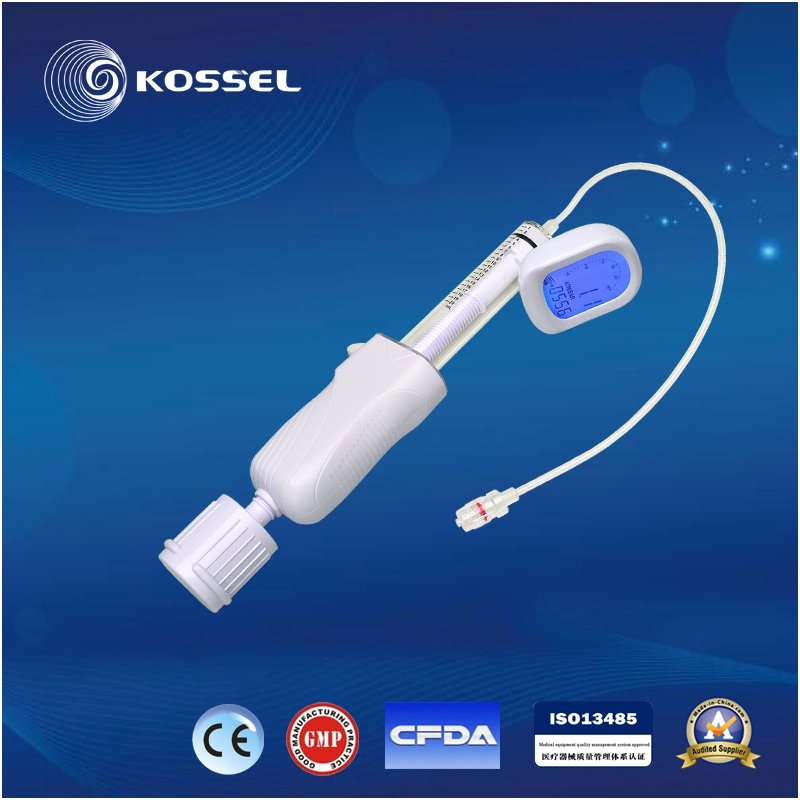 Ce Mark Disposable Balloon Inflation Device with Liquid Crystal Display Type