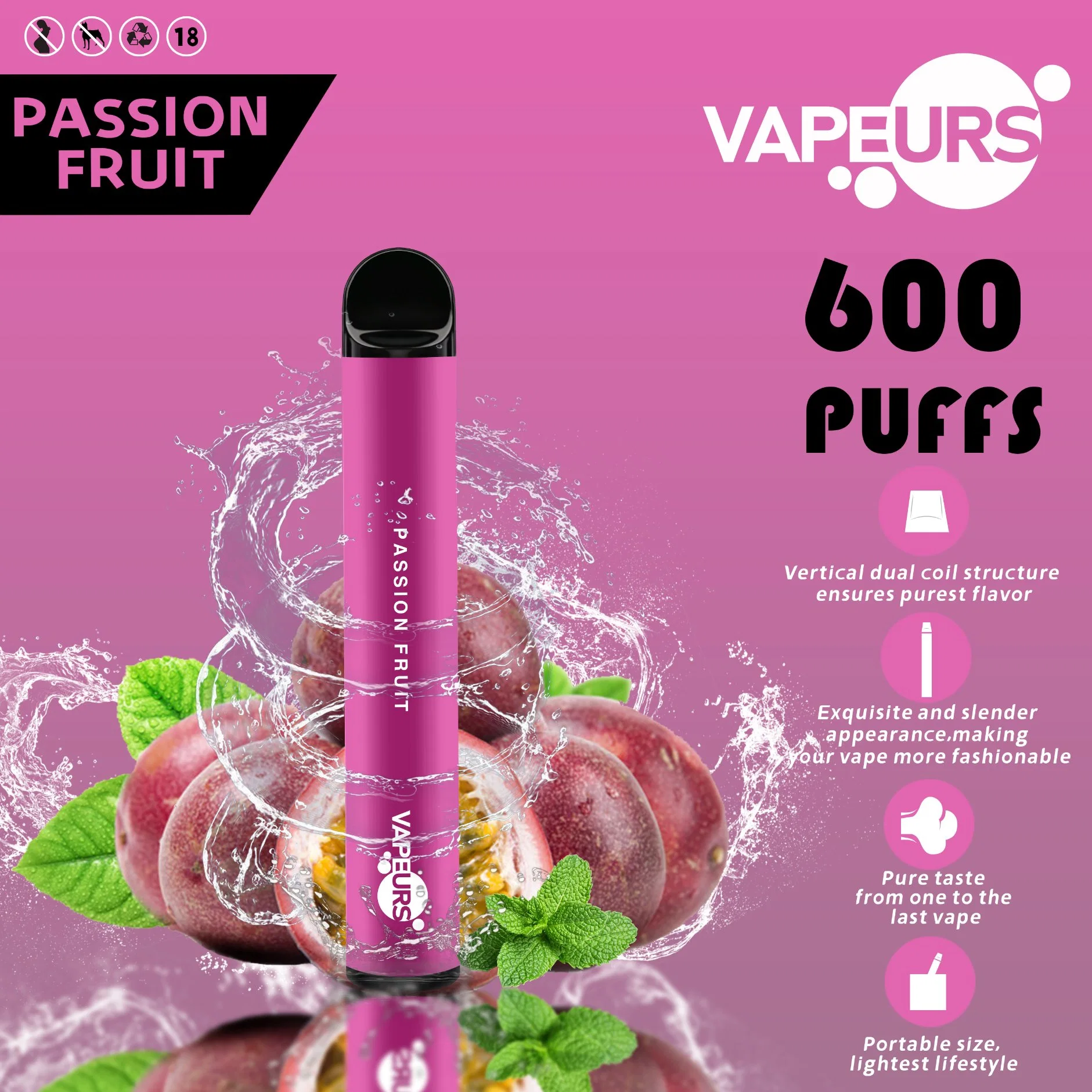 Vapeurs Оптовая дешево Vape Monouso сигареты 600 puffs Disposable/Chargeable обезьяна Специальные