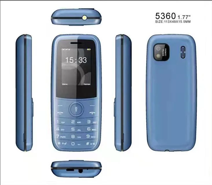 OEM 1.77 Inch Unlock 3G Keypad Mobile Smart Feature Phone with Facebook