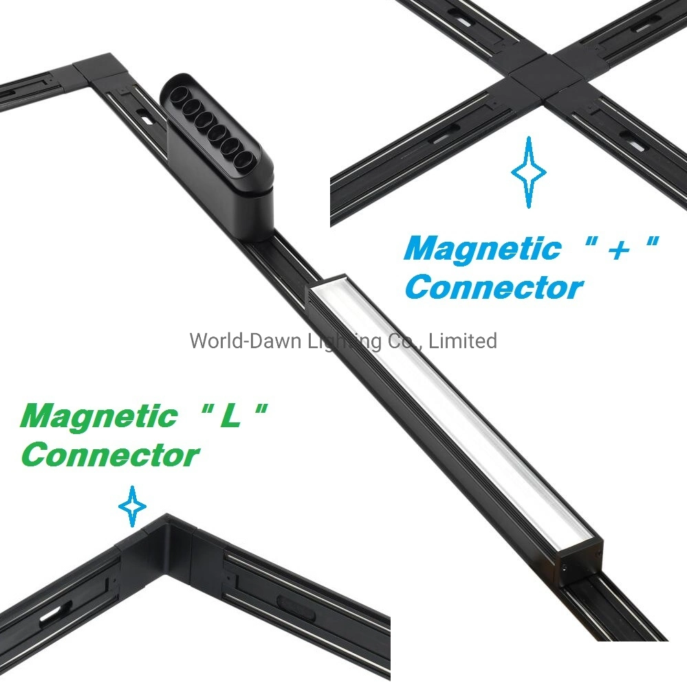 Connectable DC48V Super Slim Home Commercial Lighting Surface Mounted Magnetic Track LED Linear Light