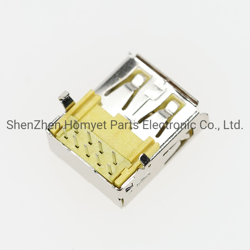 3.0USB Female Base Yellow Rubber Core Us01-512-Yl