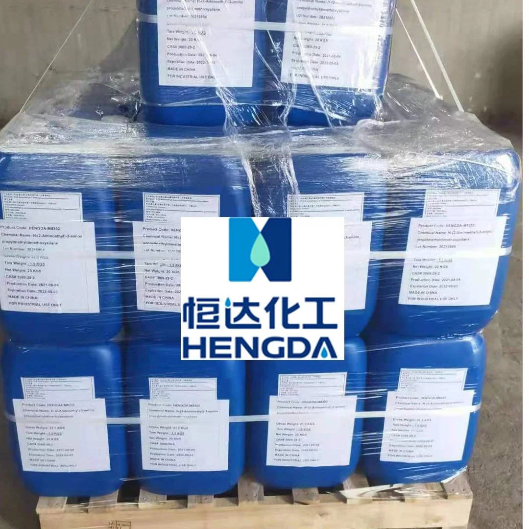 Industrial Grade N- (2-Aminoethyl) -3-Aminopropylmethyldimethoxysilane CAS# 3069-29-2 /a-2120/Z-6023/Kbm-602, Used in Textile Silicone Oil and Furan Resin