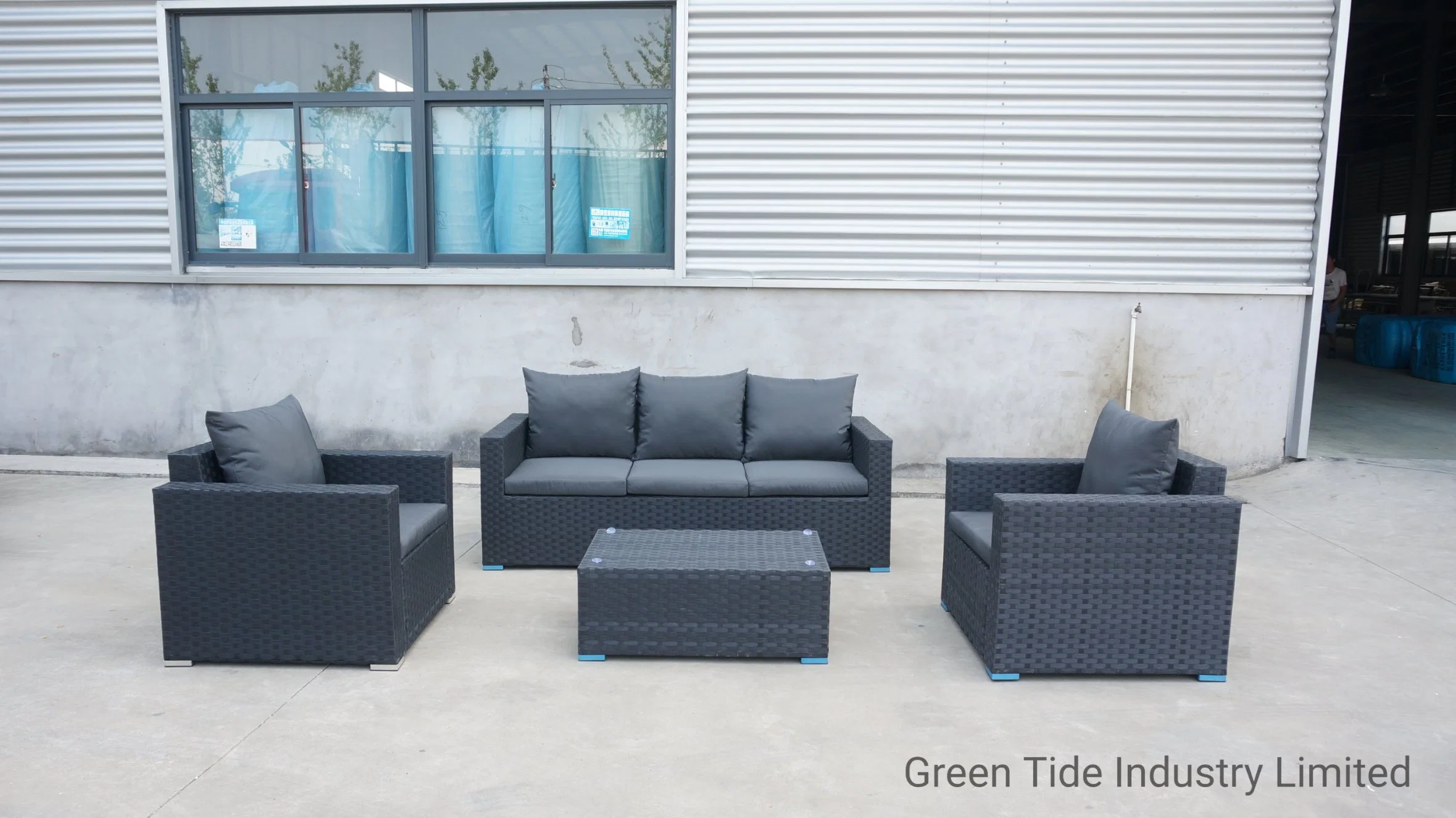 Morden 3 Seats Living Room Home Outdoor Garden Sofa Furniture