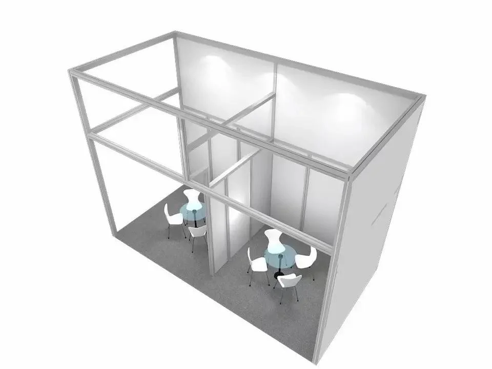 Easy Set-up Aluminum Modular Booth Standard Display Racks