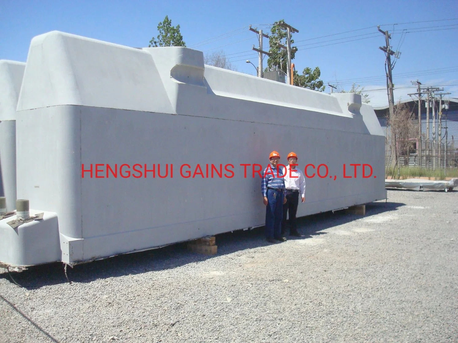 3500*1170*1600 Cu Cooper Electrolytic Cell Polymer Concrete Cell