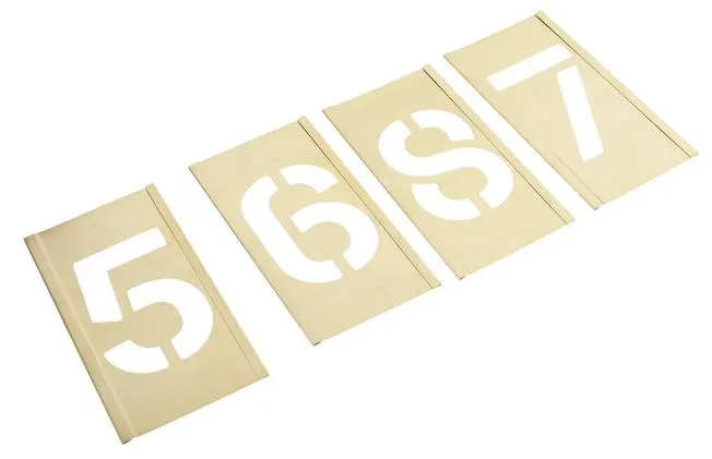 Best Selling Custom Design Standard Brass Stencil Number and Figure for Paint