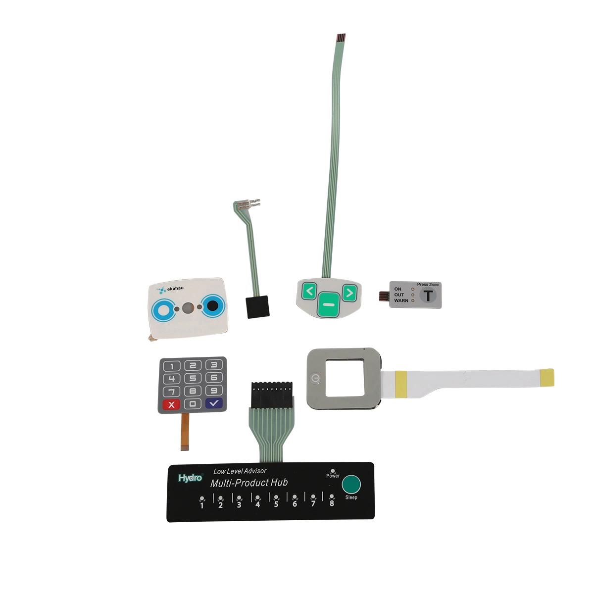 Circuito de PCB rígido de placa impresa flexible de interruptor de membrana